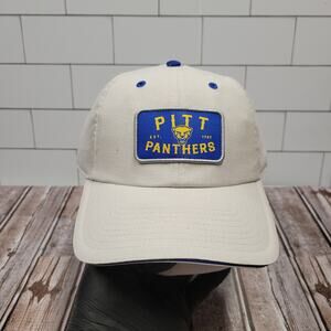 Pitt Panthers Adjustable Hat Cream Blue NCAA Dad Cap Captivating Headwear